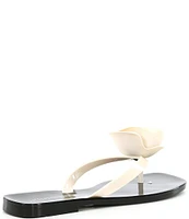 Jeffrey Campbell So Sweet Jelly Thong Flower Detail Sandals