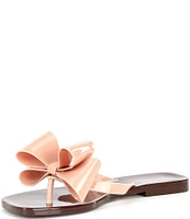 Jeffrey Campbell Sugary Jelly Bow Thong Sandals