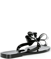 Jeffrey Campbell Sugary Jelly Bow Thong Sandals