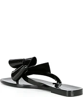 Jeffrey Campbell Sugary Jelly Bow Thong Sandals