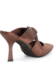 Jeffrey Campbell Tied Up Knotted Satin Dress Mules