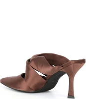 Jeffrey Campbell Tied Up Knotted Satin Dress Mules