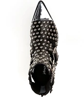 Jeffrey Campbell Trespass Leather Studded Toe Cap Booties