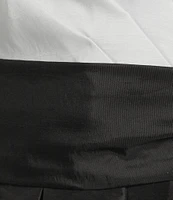 Jessica Howard 3/4 Cuff Sleeve Collared V-Neck Tie Sash Ball Gown