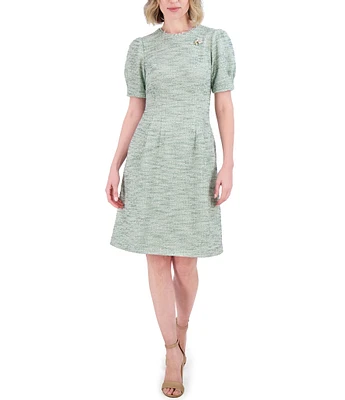 Jessica Howard Boucle Fit and Flare Dress