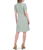 Jessica Howard Boucle Fit and Flare Dress