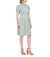 Jessica Howard Boucle Fit and Flare Dress