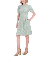 Jessica Howard Boucle Fit and Flare Dress