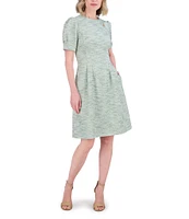 Jessica Howard Boucle Fit and Flare Dress
