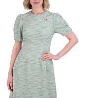 Jessica Howard Boucle Fit and Flare Dress