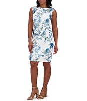 Jessica Howard Floral Print Sheath Dress