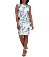 Jessica Howard Floral Print Sheath Dress