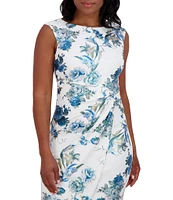 Jessica Howard Floral Print Sheath Dress