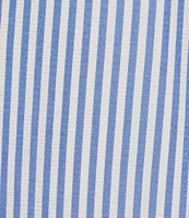 Jessica Howard Stripe Seersucker Crew Neck Ruffle Sleeveless Shift Dress