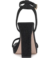 Jessica Simpson Adonia Satin Rhinestone Dress Sandals