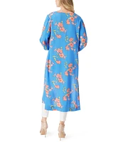 Jessica Simpson Amalia Long Sleeve Floral Print Kimono