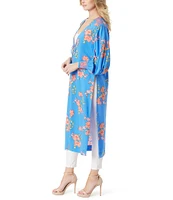 Jessica Simpson Amalia Long Sleeve Floral Print Kimono