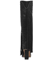 Jessica Simpson Asire Rhinestone Western Fringe Boots