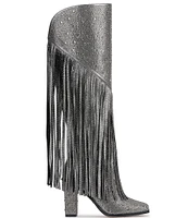 Jessica Simpson Asire Rhinestone Western Fringe Boots