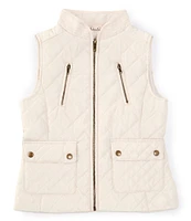 Jessica Simpson Big Girls 7-16 Quilted Barn Vest