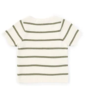 Jessica Simpson Big Girls 7-16 Short Sleeve Striped Sweater