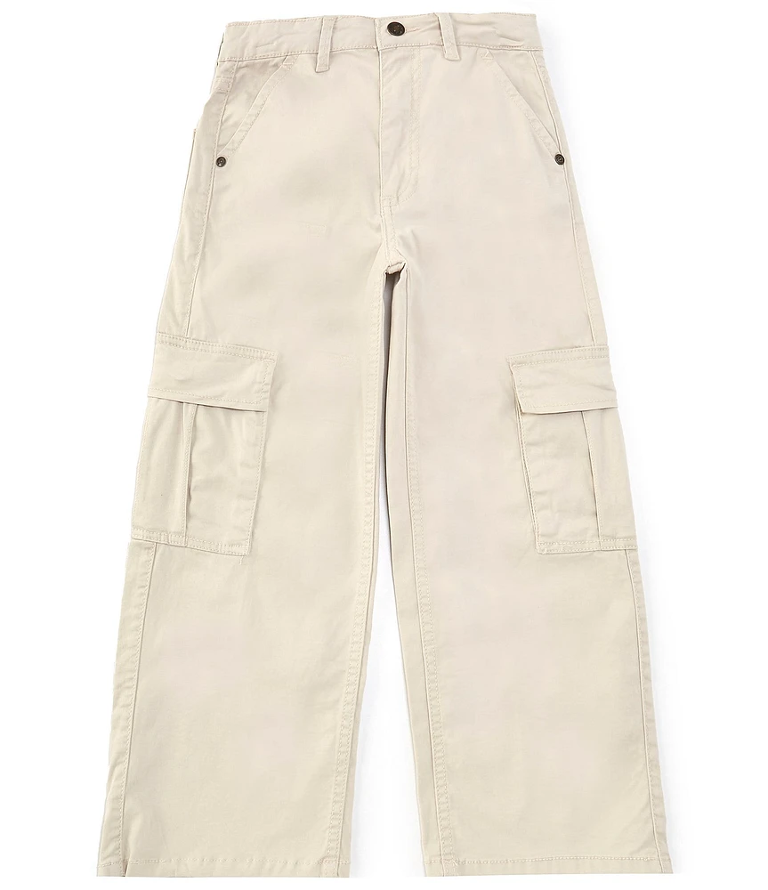 Jessica Simpson Big Girls 7-16 Wide-Leg Canvas Cargo Pants