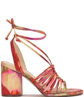 Jessica Simpson Cahna Printed Ankle Wrap Sandals