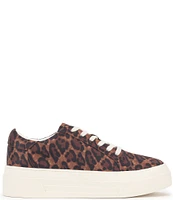 Jessica Simpson Caitrona Leopard Print Platform Sneakers