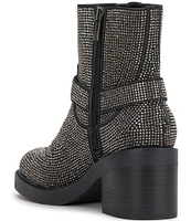 Jessica Simpson Ceridwen Rhinestone Moto Booties