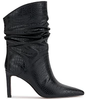 Jessica Simpson Elisti Crocodile Embossed Slouch Booties