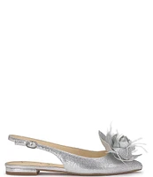 Jessica Simpson Evito2 Flower Rhinestone Slingback Flats