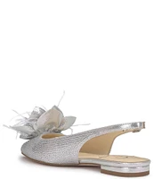 Jessica Simpson Evito2 Flower Rhinestone Slingback Flats