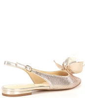 Jessica Simpson Evito2 Flower Rhinestone Slingback Flats