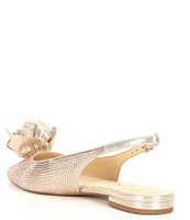 Jessica Simpson Evito2 Flower Rhinestone Slingback Flats