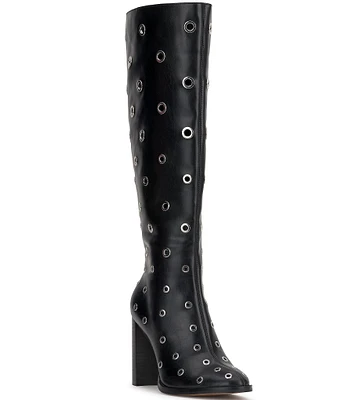 Jessica Simpson Faelin Grommet Embellished Knee High Boots