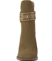 Jessica Simpson Finova Embellished Western Buckle Booties