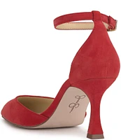 Jessica Simpson Foxena Suede Ankle Strap Pumps