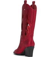 Jessica Simpson Ginika Rhinestone Cut-Out Western Boots