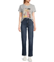 Jessica Simpson Harmony High Rise Slim Fit Straight Leg Jeans