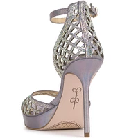 Jessica Simpson Herora Rhinestone Embellished Platform Dress Sandals