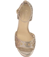 Jessica Simpson Herora Rhinestone Embellished Platform Dress Sandals