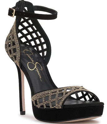 Jessica Simpson Herora Stud Embellished Platform Dress Sandals