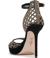 Jessica Simpson Herora Stud Embellished Platform Dress Sandals