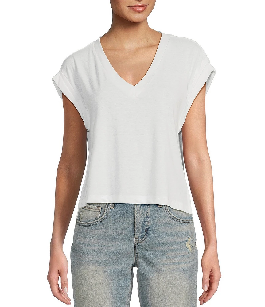 Jessica Simpson Hester Short Sleeve Cropped T-Shirt