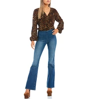 Jessica Simpson High Rise Pull-On Flare Jeans