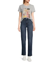 Jessica Simpson Short Sleeve Multi Ticket Graphic T-Shirt