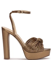 Jessica Simpson Immie Ankle Strap Embossed Platform Dress Sandals