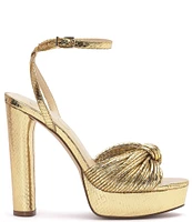 Jessica Simpson Immie Ankle Strap Embossed Platform Dress Sandals