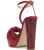 Jessica Simpson Immie Snake Print Platform Sandals