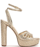 Jessica Simpson Iralin Rhinestone Platform Dress Sandals